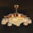 Jearold 42'' Modern Ceiling Fan with LED Lights and 8-Light Crystal Pendants