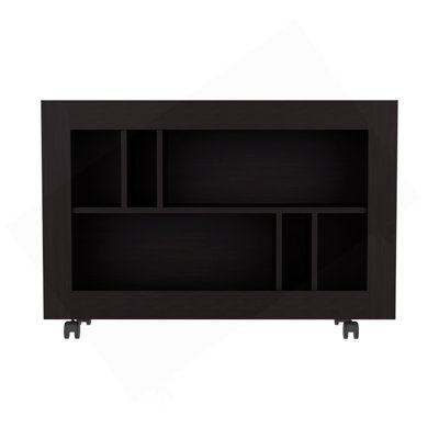Console Table Cart, 5 Shelves, 4 Casters