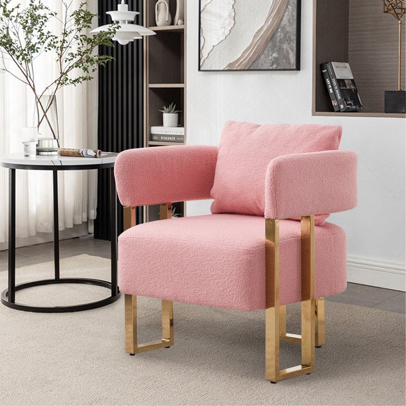 Chaise d'appoint rembourrée en tissu Charnwood, Ourson rose