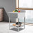 SUNYOU Stainless Steel 24'' L x 24'' W x 37.4'' H Adjustable Work Table