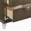 Table de chevet 2 tiroirs champagne foncé