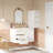 Wall Mounted Floating Cabinet, 12inch Side Cabinet with Drawers, Mutifunctional Cabinet for Bathroom, Living Room (Bathroom Vanity Not Included)-1416506415
