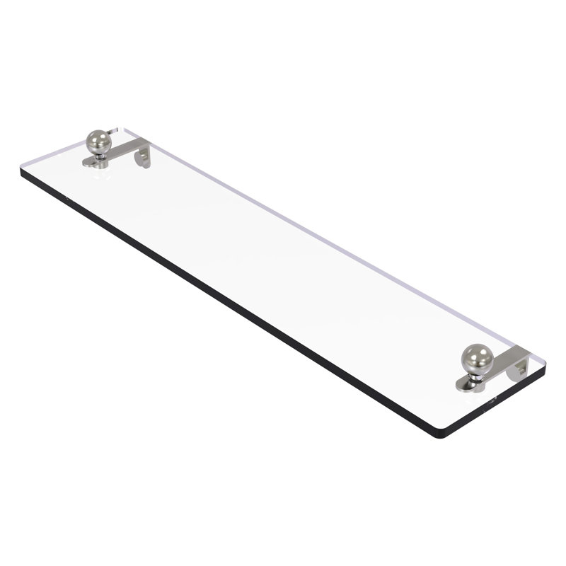Tablette murale Morosini, 16 po, Nickel satiné