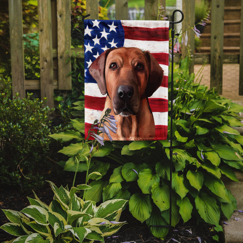 Polyester à 2 côtés 15 x 11 po drapeau de jardin, Briquet griffon vendéen