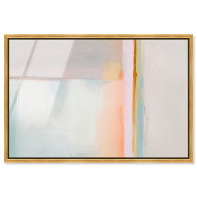 "Pastel Field III", reproduction d'art acrylique encadrée par Art Remedy, cadre doré, 36 x 24