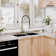 Spring Standard Kitchen Faucet with Dual-Function Spray Head and Deck Plate