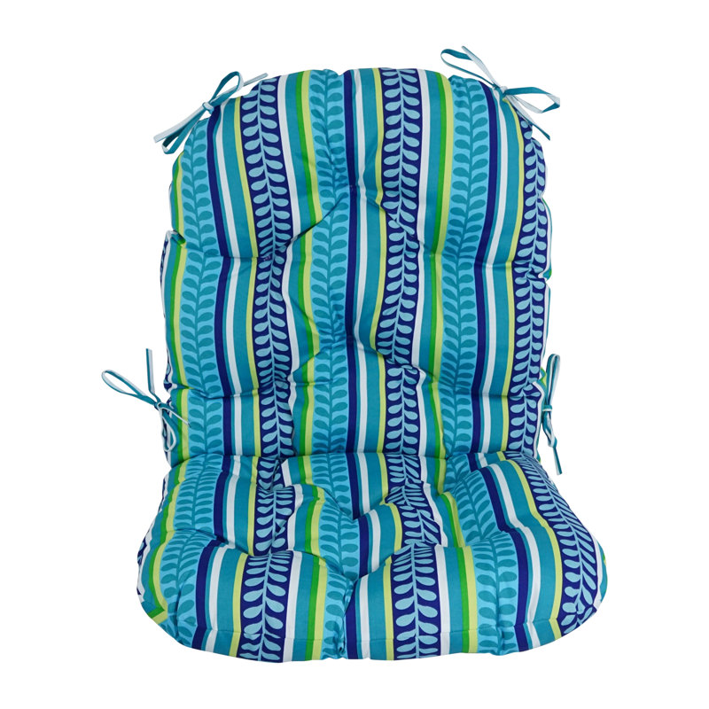 Outdoor 6'' Seat / Back Cushion, Pike Azure