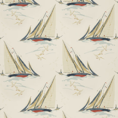 Icons Round the Island 100% Cotton Fabric