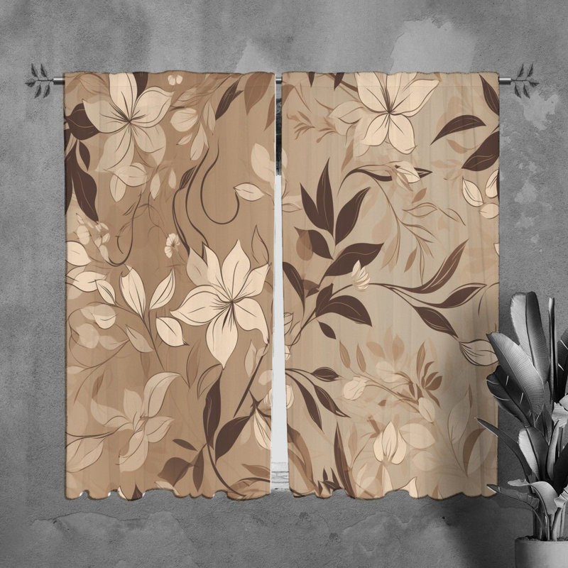 Rideau en polyester Lajon, L 20 po x L 82 po