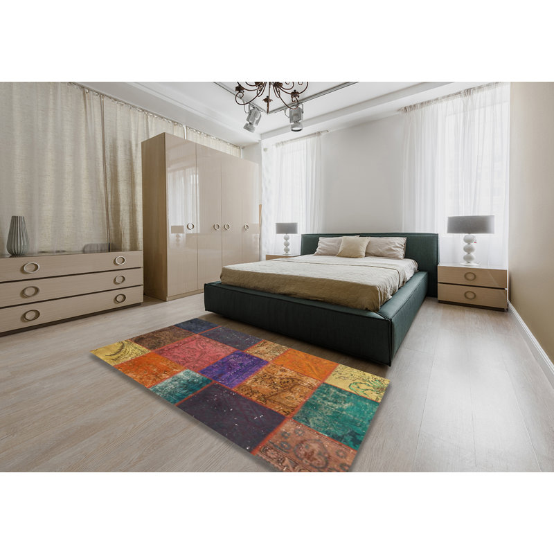 Patchwork Indoor Rug, Rectangle 4' x 6'