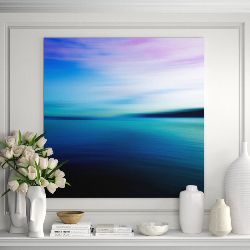 «Horizon V» par Kyle Goldie - impression d'art graphique, Couche de verre, H 47 po x l 47 po x P 1,5 po