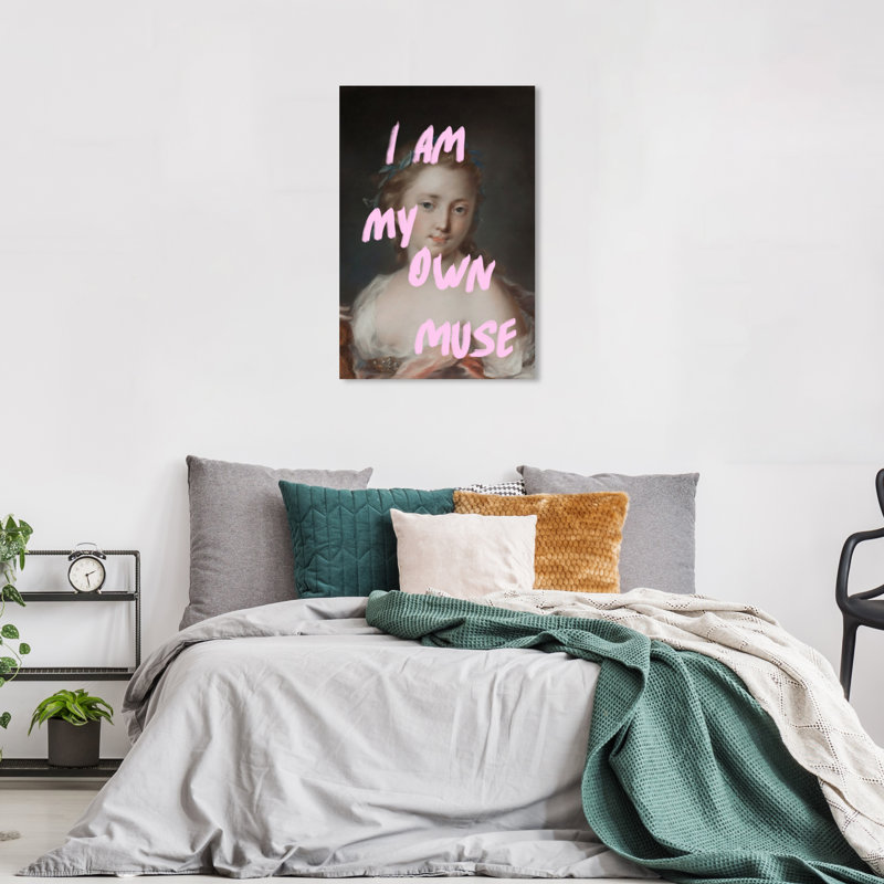 Pink and Light Pink Shabby Chic Canvas Wall Art, 36" x 24"