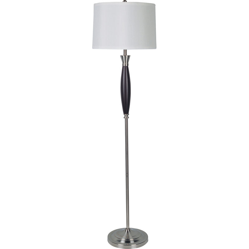 Whipkey 64'' Espresso Traditional Floor Lamp