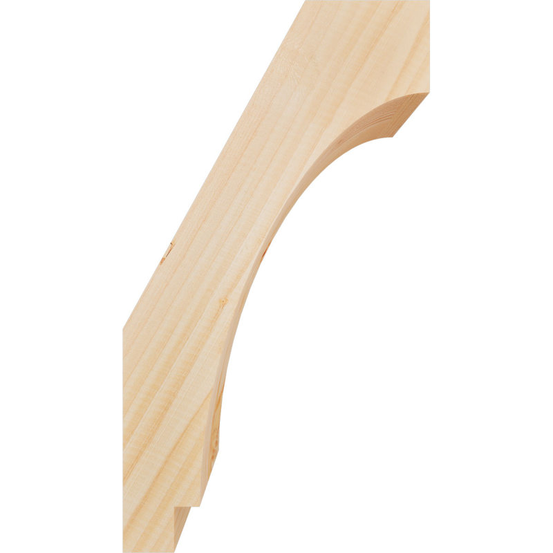 Attelle impériale du genou, Sapin de Douglas, Lisse, H 18 po x l 5,5 po x P 10 po