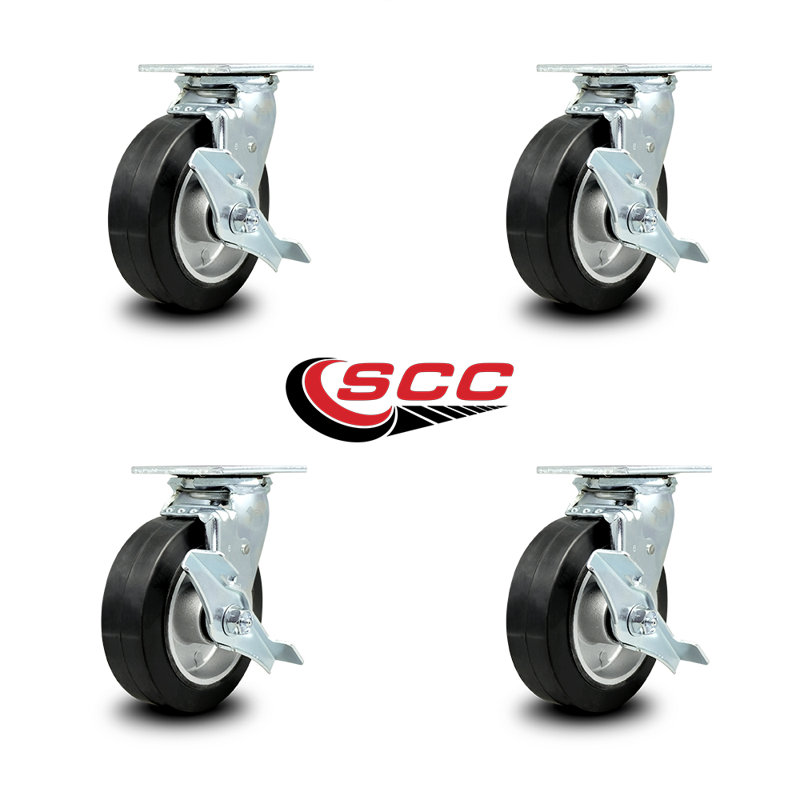 Rubber and Aluminum Caster