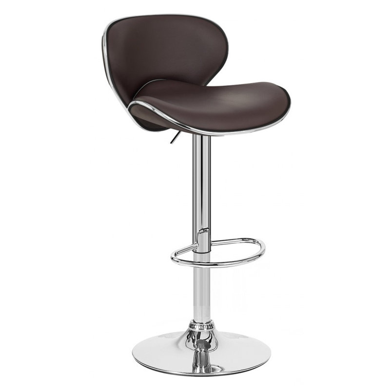 Tabouret tournant à hauteur réglable Boca, Brun