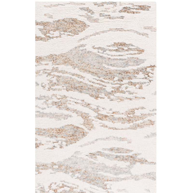 Casablanca Hand Tufted Wool Abstract Indoor Rug, Rectangle 5' x 8'