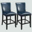 Tabouret de bar moderne en similicuir noir LUMera-530384752-419749257