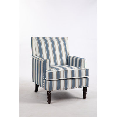 Upholstered Accent Chair, Armchair With Nailhead Trim For Living Room