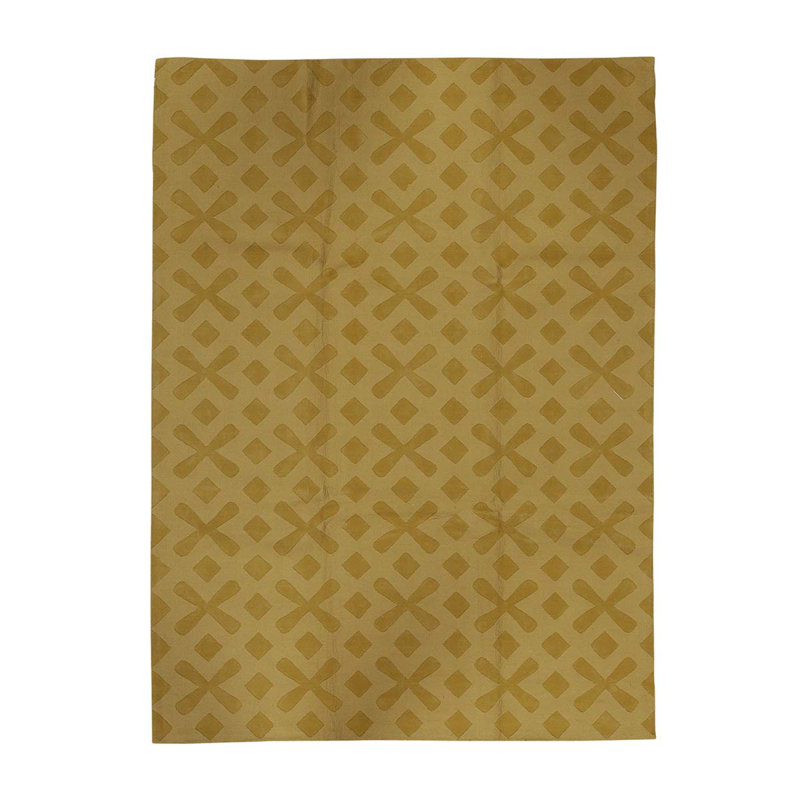 Geometric Area Rug in Yellow, Rectangle 9'6" x 13'6"