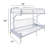Alycea Futon Bunk Bed with Built-in Ladders-780040285-780040294