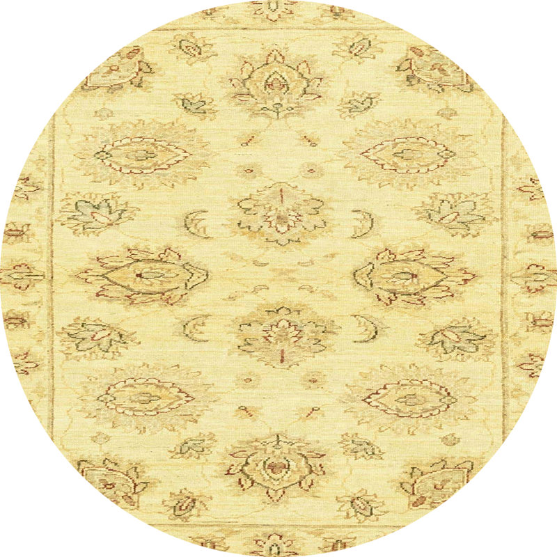 Abstract Indoor Rug, Round 5'