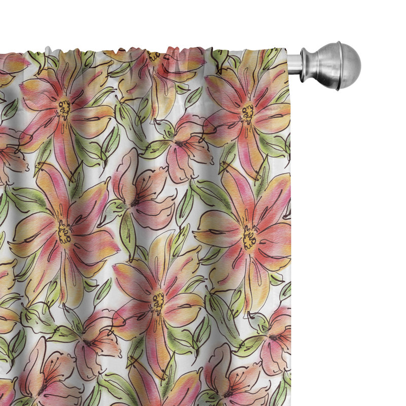 Virgolino Room Darkening Curtain Pair, 28" W x 63" L