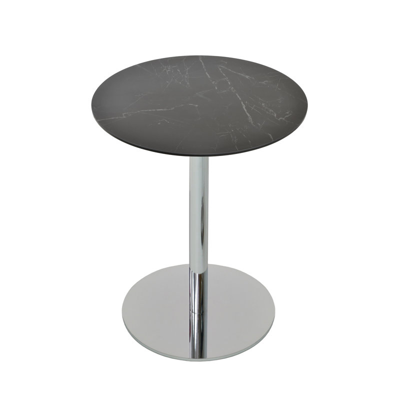Table à piédestal en céramique Tango, Table de bar (hauteur de 42,5 po), Poli