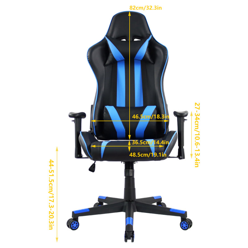 Fauteuil de jeu Inbox Zero, Bleu