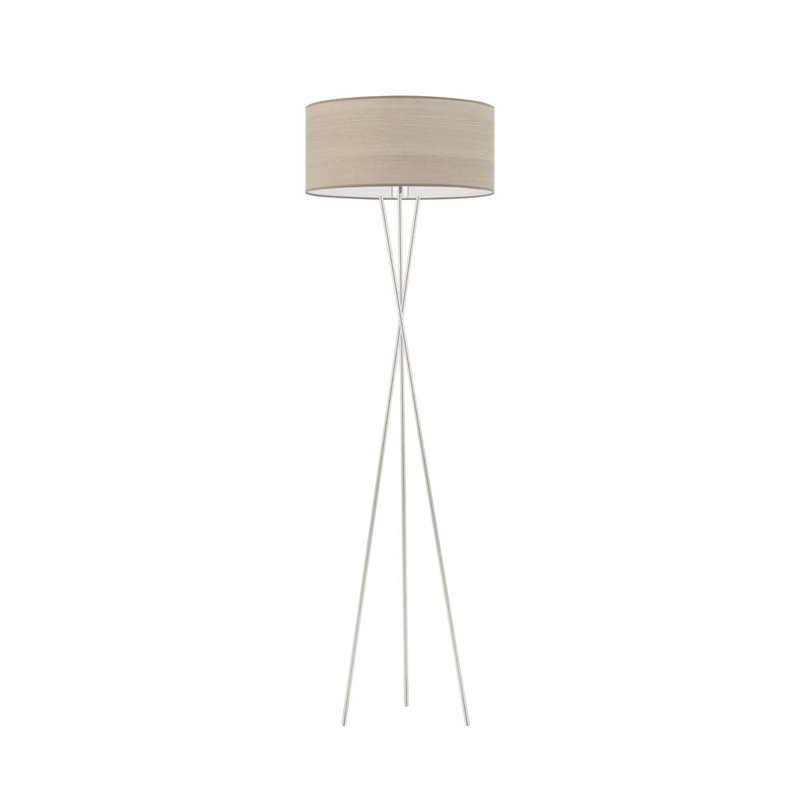 Charlton 160cm Tripod Floor Lamp, Beige, Gray