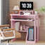 Petit bureau pour ordinateur portable avec tablettes de rangement Oveson 29,5 pouces-860006766