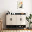 Armoire à chaussures moderne avec 4 portes, grande armoire de rangement pour chaussures moderne