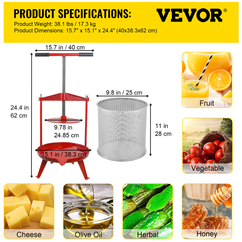 VEVOR Manual Food Processor