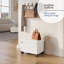 Banc repose-pieds en velours avec rangement amovible Nestl-132127313-132127316