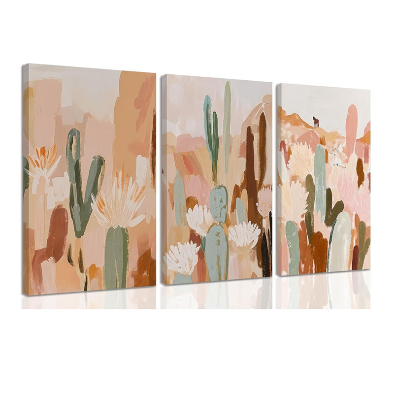 3 Piece Wrapped Canvas Print, 60 cm H x 120 cm W