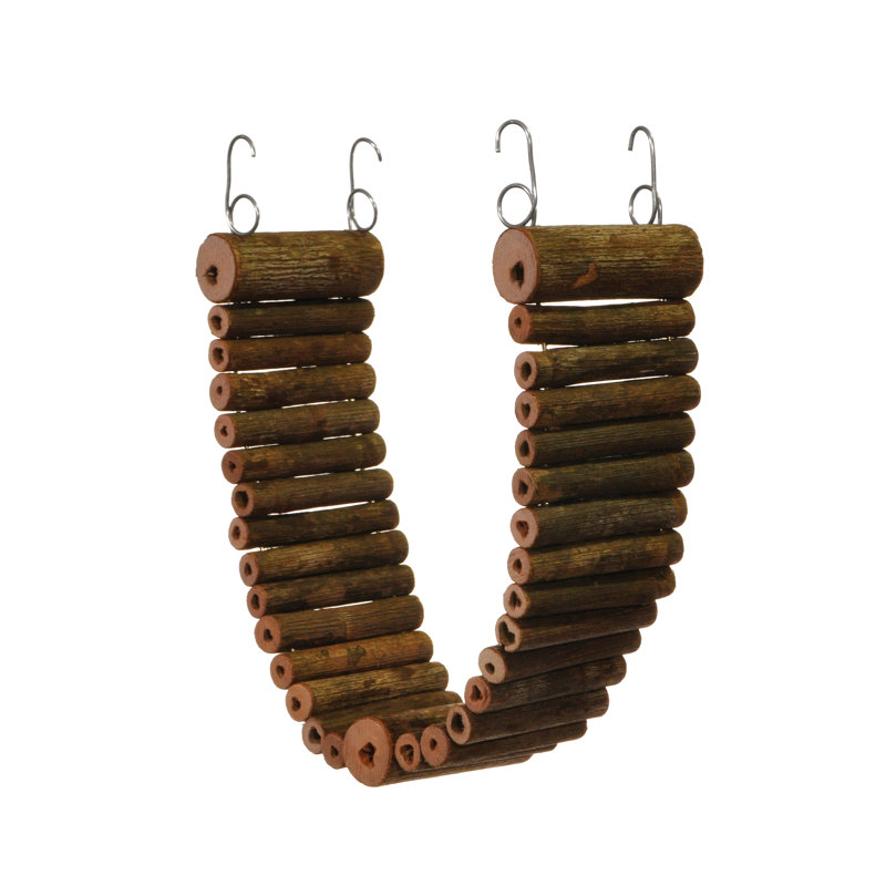 Perchoir unique en bois 0,25 po pour cage intérieure