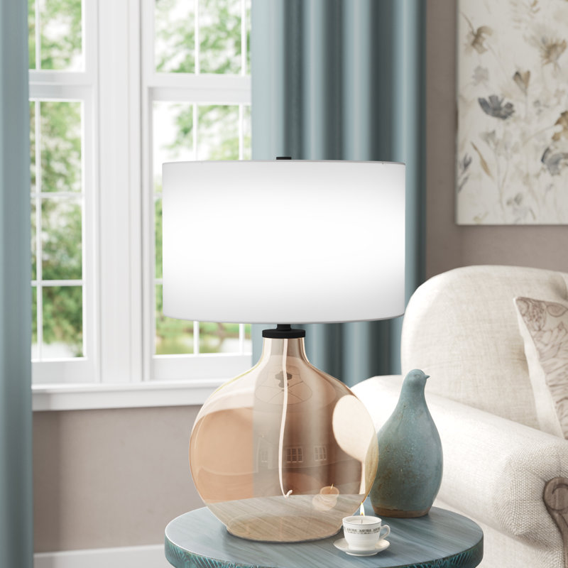 Charvette Glass Table Lamp, Gold