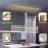 16-Light Modern Crystal Rectangular Chandelier Gold-928753967