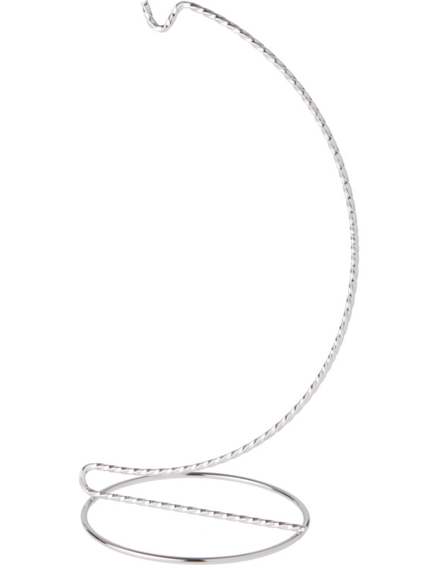 Support à ornements torsadé The Holiday Aisle®, H 11 po x l 5,125 po x P 5,125 po, Argent