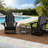 Outdoor Foldable Adirondack Chair Set HDPE Fire Pit Chair Weather Resistant-1372391811