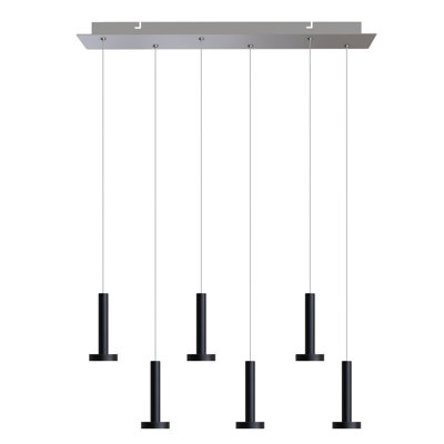 Luminaire suspendu pour îlot de cuisine 6 lumières Netice