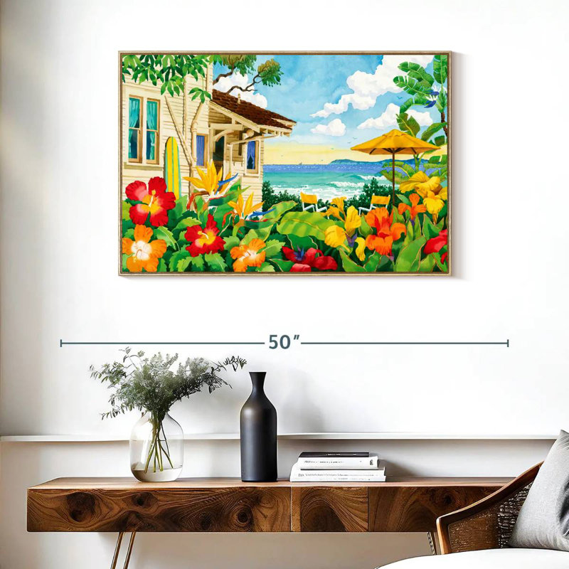 The Good Life, Cadre flottant en bois naturel, 37 po x 25 po