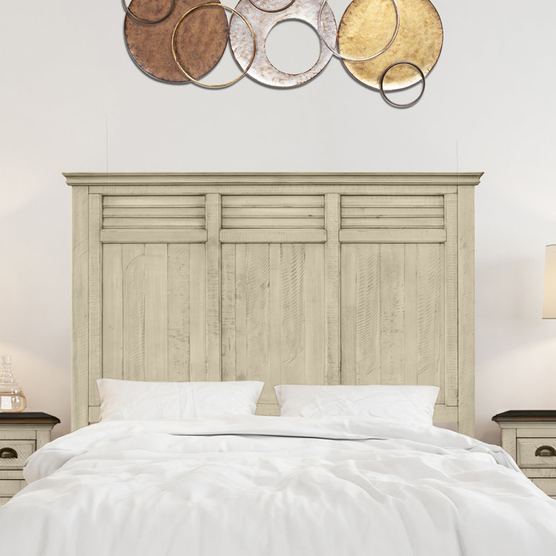Wilfred Solid Wood Headboard, Queen, Tan