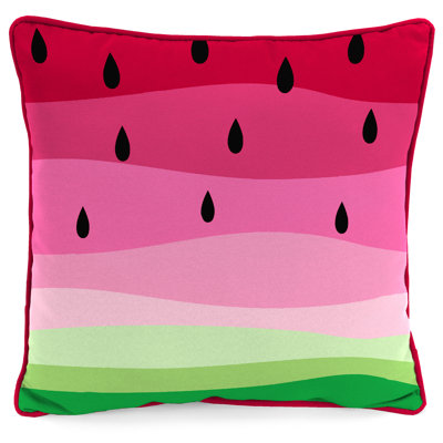 16" x 16" Outdoor Throw Pillow with Welt
