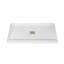Base de panneau de douche à seuil simple en bois massif 60 po x 32 po en blanc WOODBRIDGE, couvercle de bonde inclus, antidérapant-121709172