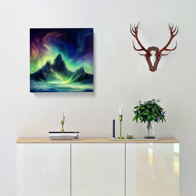 Northern Lights No.3 - Wrapped Canvas, 50cm H x 50cm W x 3cm D