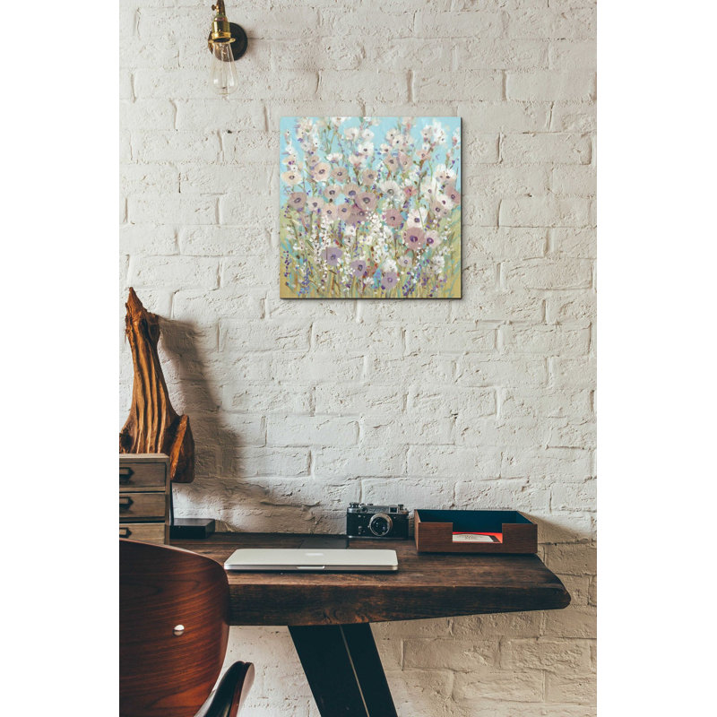 «Mixed Flowers II» par Tim O'Toole, art mural en verre acrylique, H 12 po x l 12 po x P 0,13 po