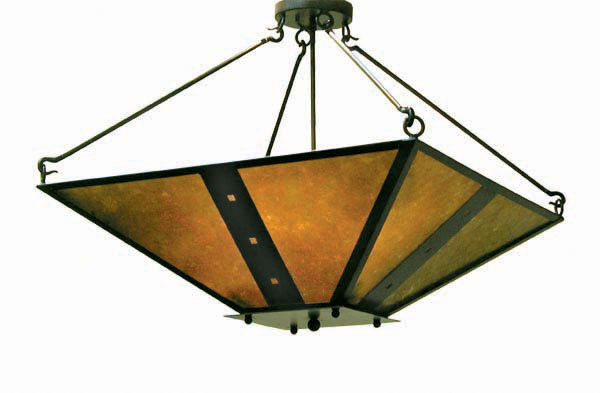 Zandra 4 - Light Semi Flush Mount, Chestnut