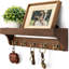 Solid Wood Wall Organizer with Key Hooks-93309383