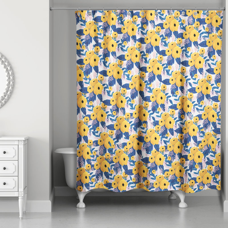 Rideau de douche simple floral Kuhlmann